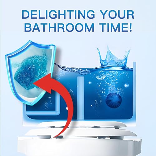 Vacplus Fragrance-Free Toilet Bowl Cleaner Tablets 100 Pack - Long-Lasting Bathroom Maintenance