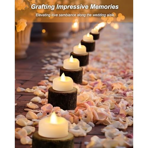 BEICHI Flameless Candles, 12/24/50/100/150 Pack Tea Lights Battery Operated, No Flickering Votive Candles LED Tea Lights for Halloween Christmas Wedding Home (12 Pack, Warm White)
