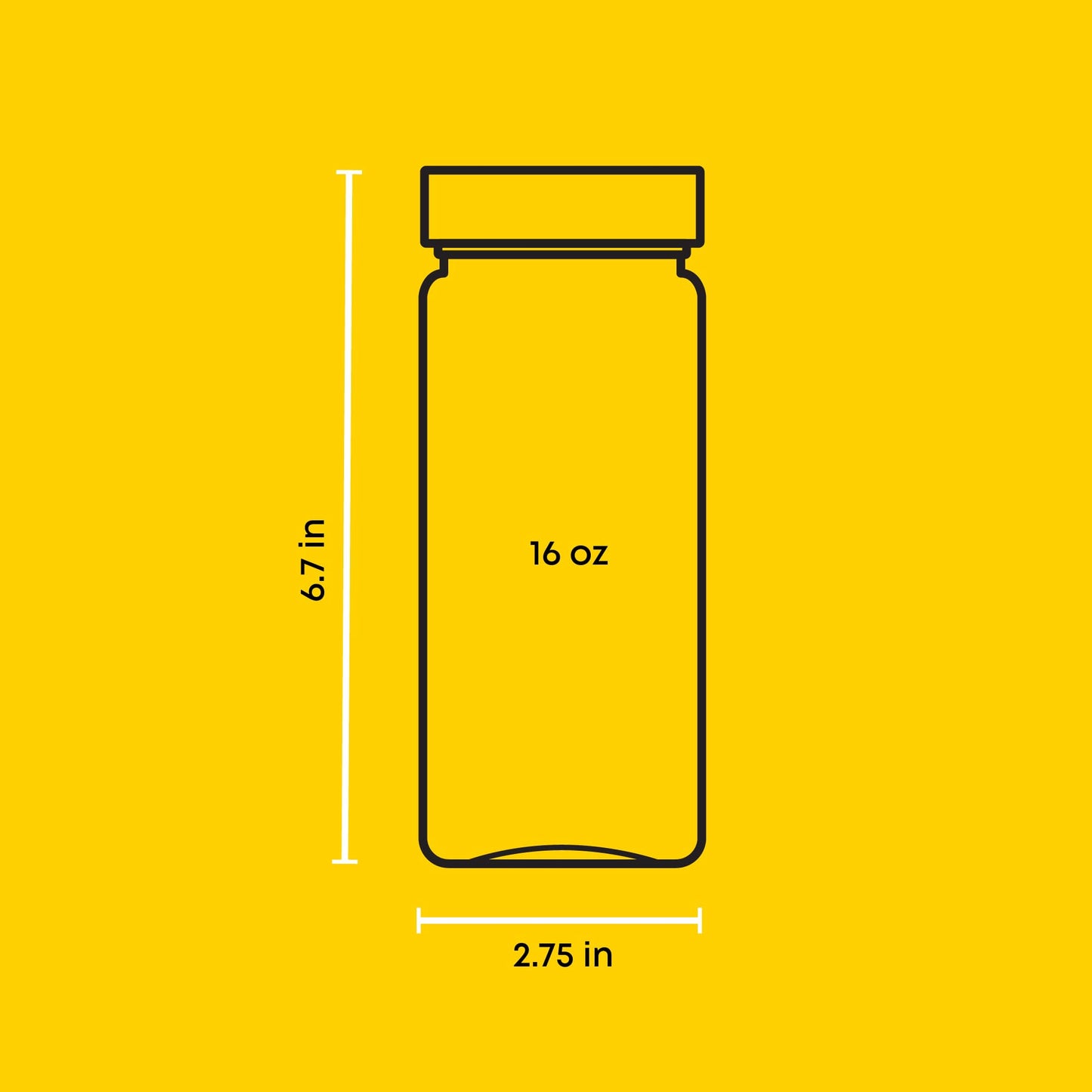 JoyJolt Glass Juice Bottles, 16 oz Glass Bottles with Caps. Set of 8 Juice Containers with Lids for Fridge, and Labels for Juice Jars. Glasses for Juice, Cold Brew Bottles, Smoothie Jars