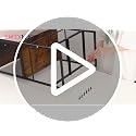 Espresso Coffee Bar Cabinet with Drawers & Hooks - SWTYMIKI 20.5x13.8x31.3" Kitchen Storage
