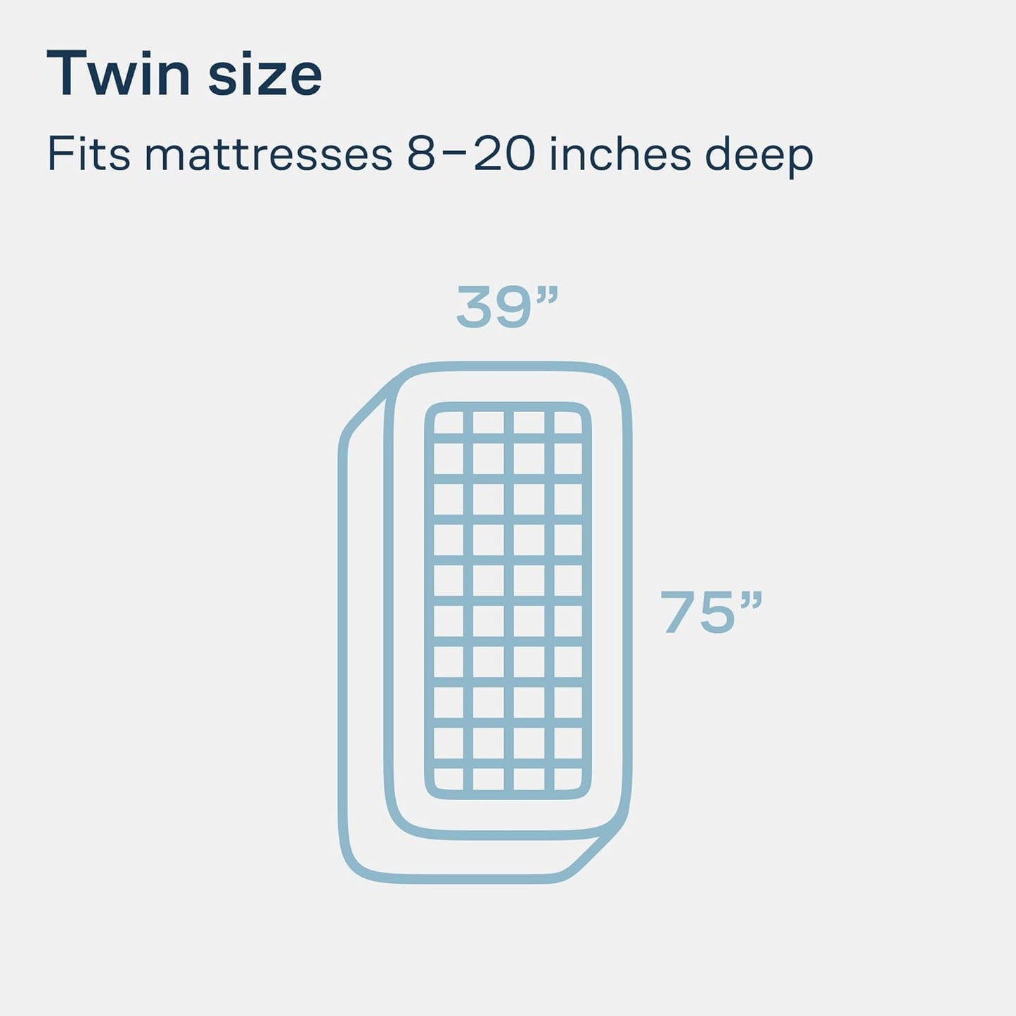 Cloud-Like Twin Mattress Topper - 100% Cotton Top Mattress Pad for Back Pain Relief - Breathable & Naturally Cooling for Hot Sleepers