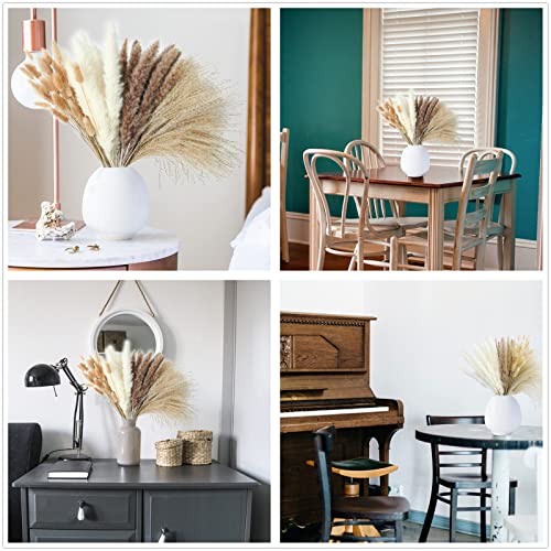 ANPROOR 300PCS Dried Flower Bouquet with Pampas Grass - Boho Wedding & Home Decor