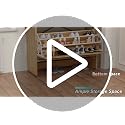 Natural Shoe Storage Cabinet with Flip Drawers & Slim 3-Tier Rack - Small Entryway Organizer