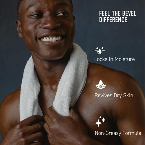 Bevel Body Cream - Luxury Men's Lotion with Cocoa & Shea Butter | Hypoallergenic, 12 oz