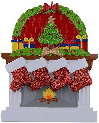 Personalized Family Christmas Stocking Ornaments - Set of 6 Unique Keepsake Gifts 2025