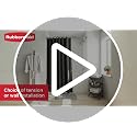 Nickel Curved Shower Curtain Rod - Adjustable Stainless Steel Tension or Wall Mount, No Rust