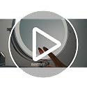Chrome 8-Inch Wall Mounted Lighted Magnifying Makeup Mirror - 30X/1X Double-Sided with Adjustable Brightness