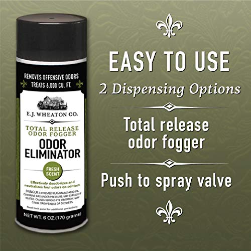 Odor Eliminator Fogger Pack of 3 - Neutralizes Stubborn Foul Odors