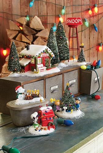 Department 56 Peanuts Village O' Christmas Tree Figurine - Charlie Brown Christmas Accessory