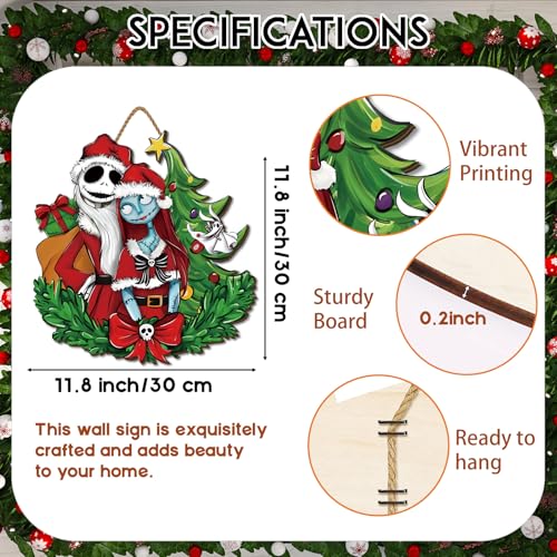 Christmas Decorations Hanging Sign Wooden Door Sign New Year Winter Xmas Decor Christmas Decorations for Home Party