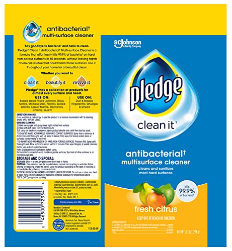 CLEANER,PLEDGEMS,ANTIBAC