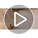 Beige 6' x 9' Floral Area Rug - Neutral Vintage Living Room Carpet