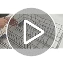 Dishwasher Lower Rack for GE GDF510 GDT535 Series - 21.6 x 20.9 x 7.8 Inches, Compatible with Multiple Models
