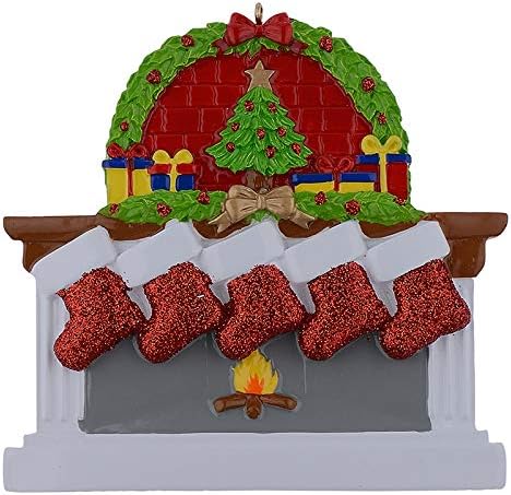Personalized Family Christmas Stocking Ornaments - Set of 6 Unique Keepsake Gifts 2025