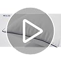 MIULEE 20x20 Inch Goose Feather Down Pillow Inserts Set of 2 - Soft Fluffy Decorative Cushions with Double Down-Proof Cover