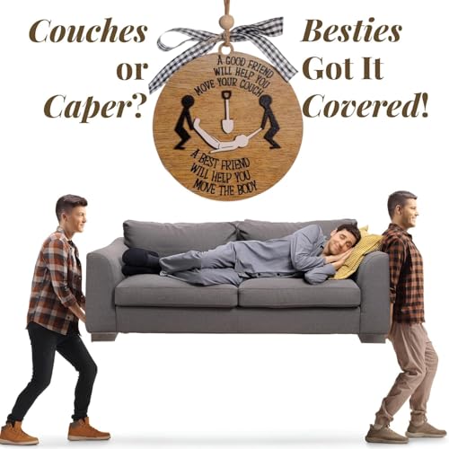 Funny Best Friend Christmas Ornaments, Dark Humor Friendship Gifts, Naughty Christmas Ornaments for Besties, Unique Good Friend Gifts, Friend for Birthday