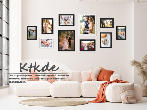 KTKDE Black A1 Poster Frame 3 Pack - Large Wall Art & Photo Display