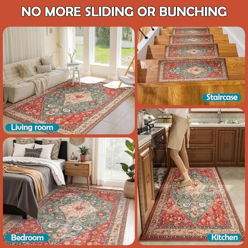Waterproof Rug Pad, 10x14 Ft Under Area Carpet Non Slip Pads for All