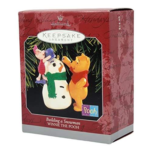 Hallmark Winnie the Pooh Snowman Keepsake Ornament 1998 QXD4133