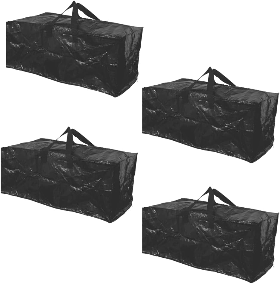 Extra Large Packing Bags for Moving - 5.5ft Storage Totes with Zippers & Handles for Cushions, Comforters, Camping