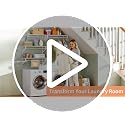 White Expandable Laundry Room Shelves with Hanging Rod - Wall Mounted Utility Storage