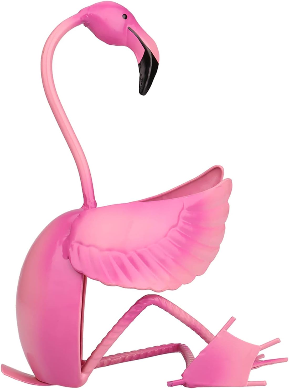 Flamingo Wine Holder - Metal Sculpture Wine Shelf for Home Decor & Crafts