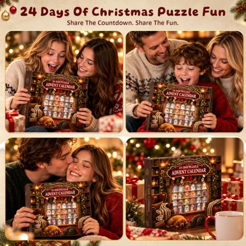 Animal Puzzle Advent Calendar 2026 - 1008-Piece Christmas Jigsaw