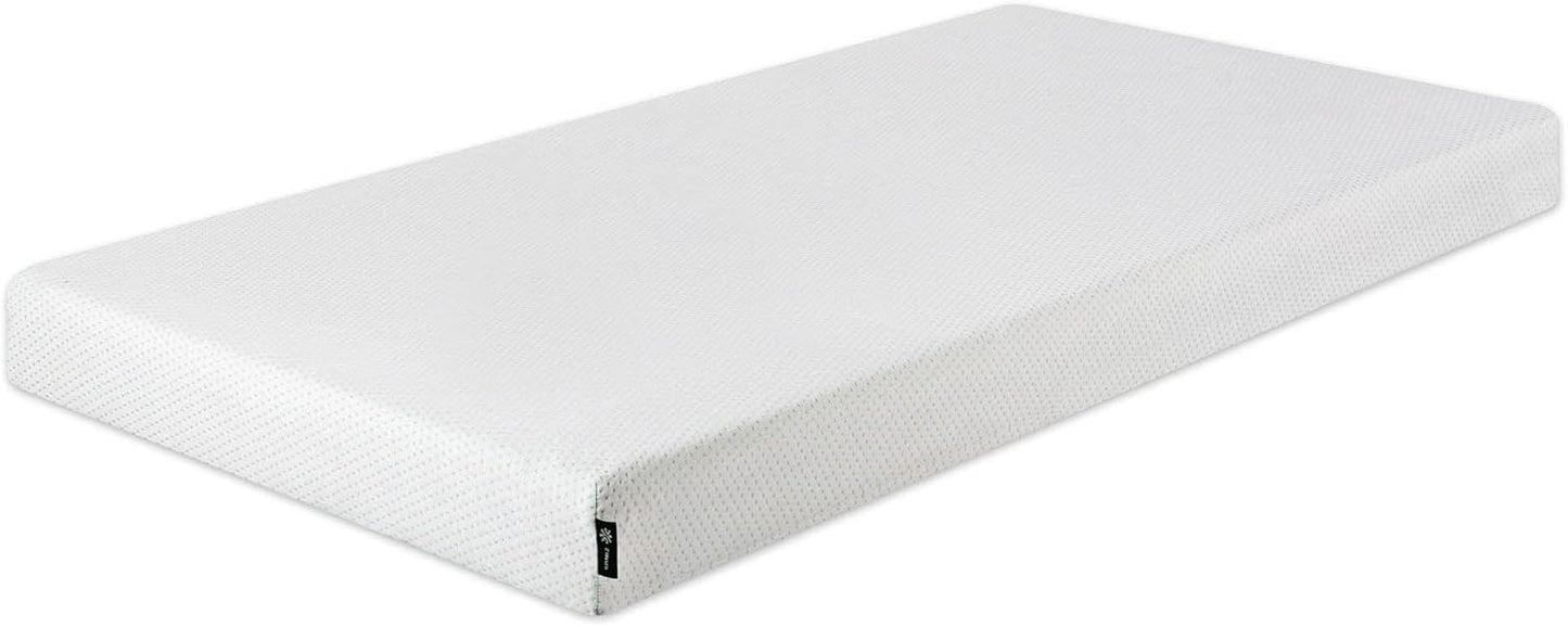 ZINUS 5 Inch Twin Memory Foam Mattress - Fiberglass-Free, Medium Firm, Safe & Comfortable | Mattress in a Box, White