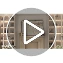 CHARMOR 28x32 Inch Silver Brushed Nickel Wall Bathroom Mirror - Vertical or Horizontal Mount, Tempered Glass