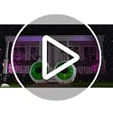 2 Pack 3ft Light-Up Halloween Inflatable Eyes - Green Eyes Outdoor Decor
