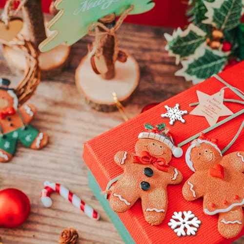 100pcs Mini Snowflake Ornaments, 0.9in Tiny Wooden Snowflakes Christmas Snowflake Decorations Snow Shaped Decors for DIY Craft Xmas Tree Winter Party Home Decoration (White)