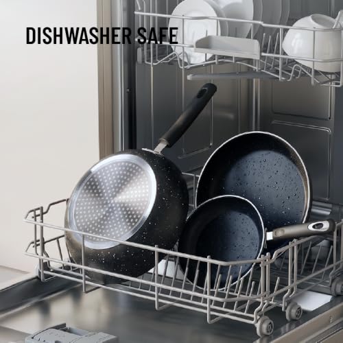 Nonstick Frying Pan Set 3-Piece Induction Compatible Skillet Collection - 8, 9.5, 11 Inch