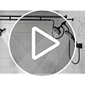 MLLNFUE Black Tandem Dual Shower Head Set with Handheld, High Pressure, Adjustable Spray