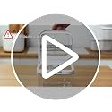 Rice Dispenser 20-25 lbs with Measuring Spoon - Transparent Food Container - White Grey Variation