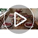 HipTree 13.8in Christmas Wreath with Lights - Red Green White Variation