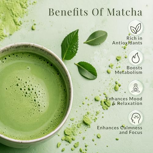 Matcha Sunday Ceremonial Grade Matcha Green Tea Powder 50g - Japan Origin - Pack of 1