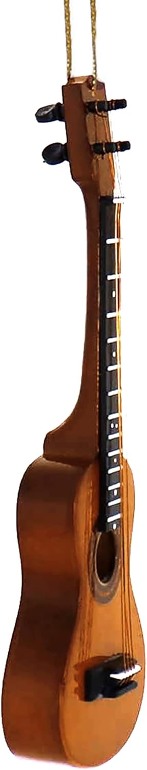 Ukulele Christmas Ornament - 5-Inch Brown Broadway Gift Music Replica
