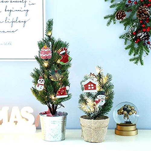 30pcs Christmas Mini Ornaments, Resin Miniature Decorations for Mini Christmas Tree