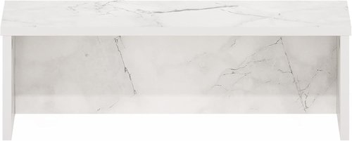 Furinno Helena Kitchen Counter Organizer Shelf - Stackable Design, 18-Inch, Marble White Finish