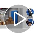 Blue California King Mattress Moving Bag - Heavy Duty Waterproof Storage Cover