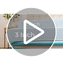 Full Size 3 Inch Gel Infused Memory Foam Mattress Topper - Plush, Cooling & Pressure Relief