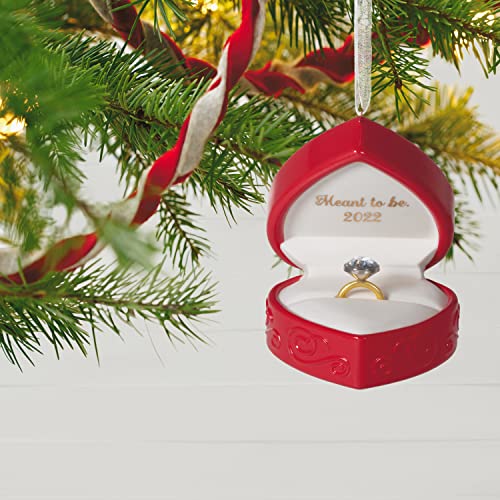 Meant to Be Engagement Hallmark Keepsake Ornament 2022 – Porcelain Ring Box