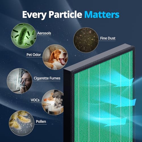 Coway Airmega Max2 HEPA & Carbon Filter Set for Air Purifier Replacement