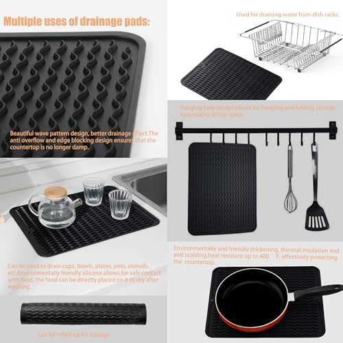 NiuYichee XL 15x12.6-Inch Stainless Steel Expandable Dish Drying Rack Over Sink