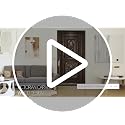FLFK Peel and Stick Christmas Door Mural 32x80 Mt293 - Festive Snowy Landscape with Tree & Presents