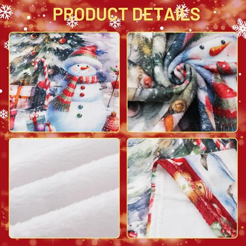 Throw Blanket for Women Girl, 60"x50" Happy New Year Gift Merry Christmas Blanket Gift Lightweight Flannel Warm Cozy for Sofa Beddings Friends