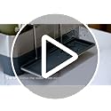 Black 2-Tier Stainless Steel Dish Drying Rack - Large Capacity Kitchen Organizer