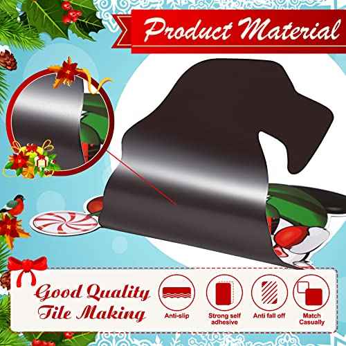 Sratte Christmas Refrigerator Magnets Gnome Fridge Car Garage Door Magnets Stickers Xmas Holiday Christmas Decoration for Home Kitchen Door Car