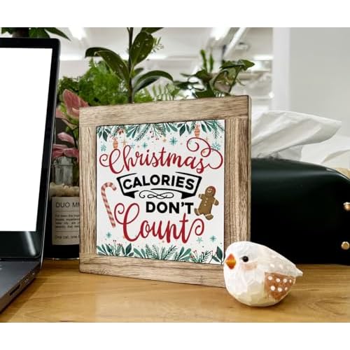 Wooden Box Signs for Home Decor, Funny Christmas Decor, Christmas Kitchen Sign, Kitchen Decoration for Christmas Holiday