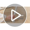Baby Bassinet Bedside Sleeper with Crib Sheet & Wheels - Cream